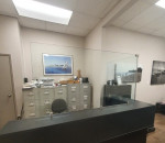 Optometrist Double Panel Glass Counter